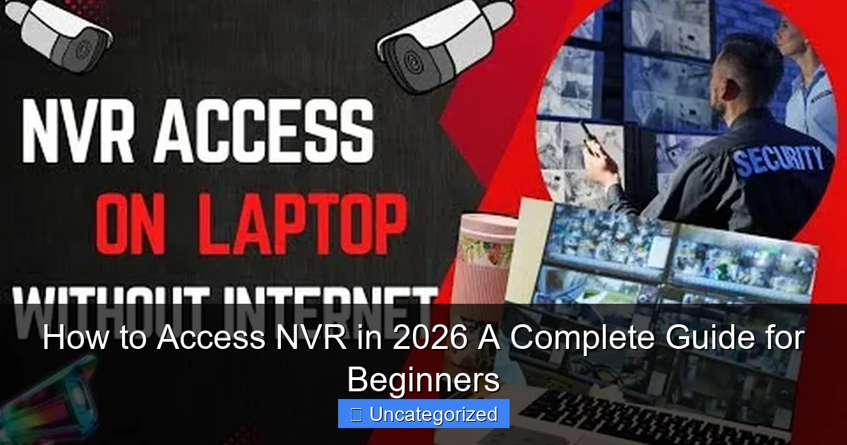 How to Access NVR in 2026 A Complete Guide for Beginners