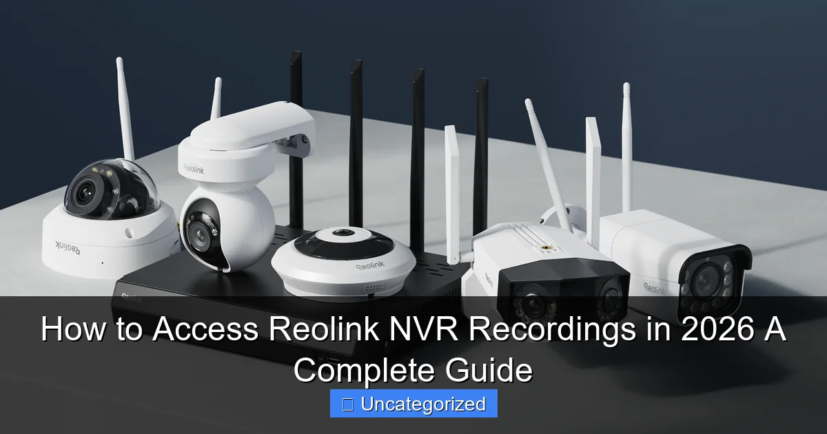 How to Access Reolink NVR Recordings in 2026 A Complete Guide