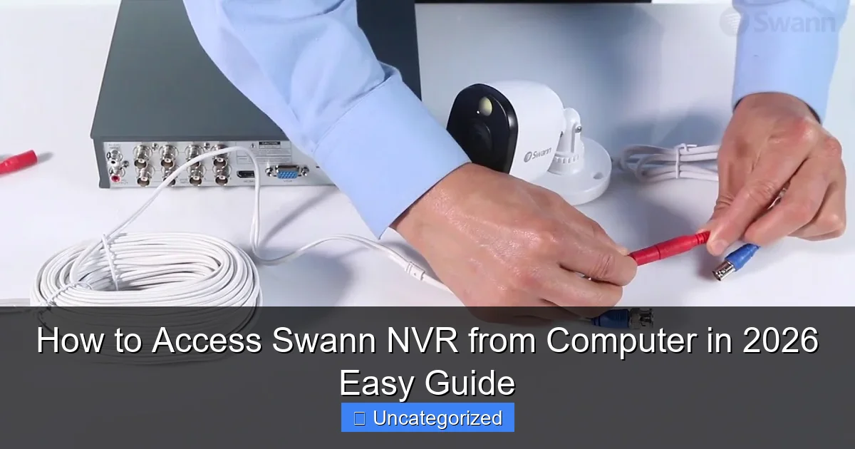 How to Access Swann NVR from Computer in 2026 Easy Guide