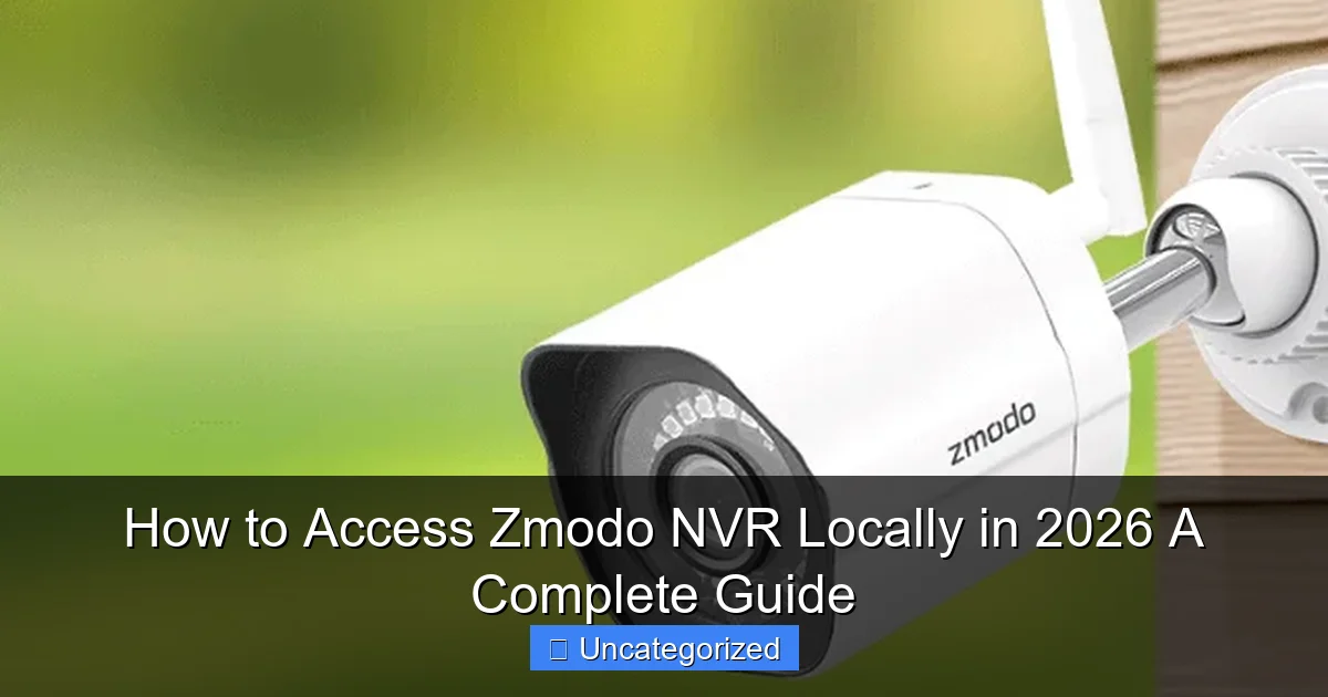 How to Access Zmodo NVR Locally in 2026 A Complete Guide