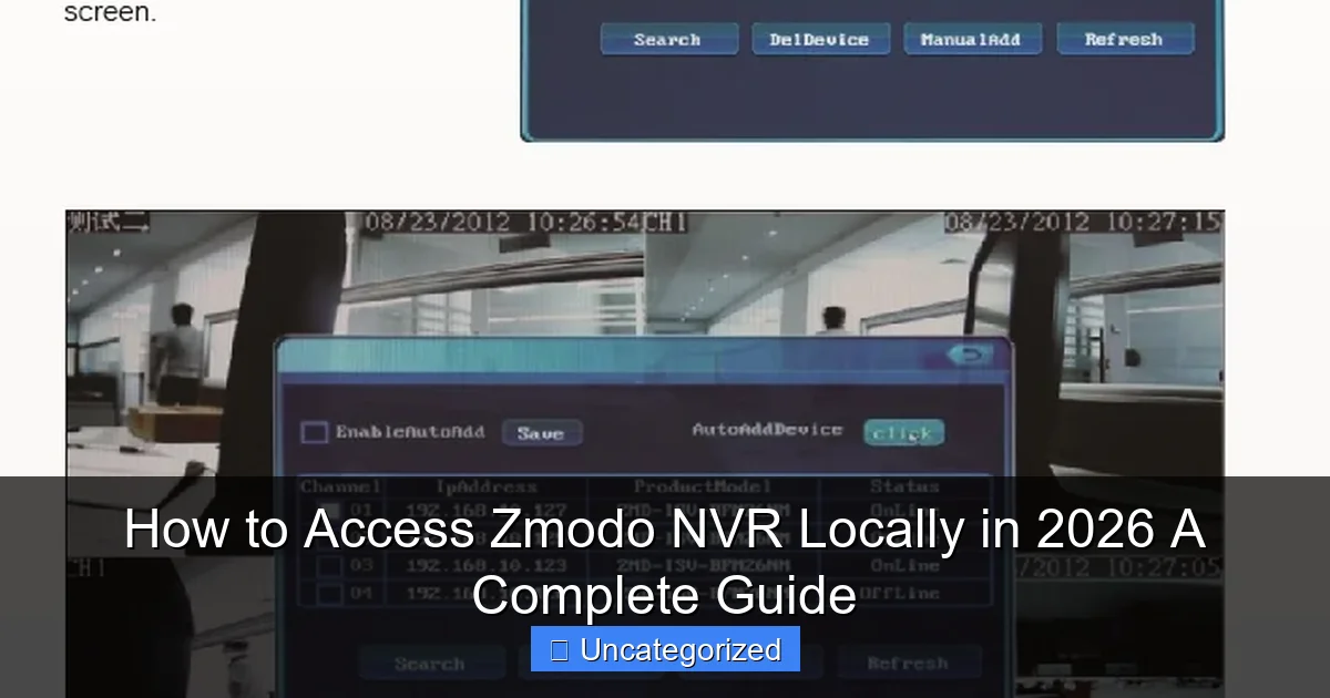 How to Access Zmodo NVR Locally in 2026 A Complete Guide