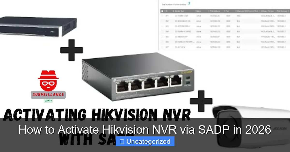 How to Activate Hikvision NVR via SADP in 2026