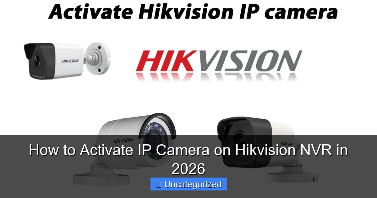 How to Activate IP Camera on Hikvision NVR in 2026
