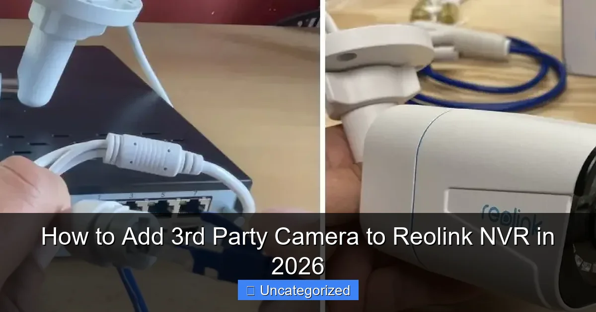 How to Add 3rd Party Camera to Reolink NVR in 2026