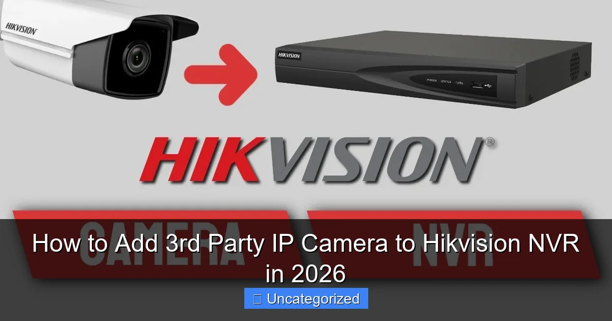 How to Add 3rd Party IP Camera to Hikvision NVR in 2026