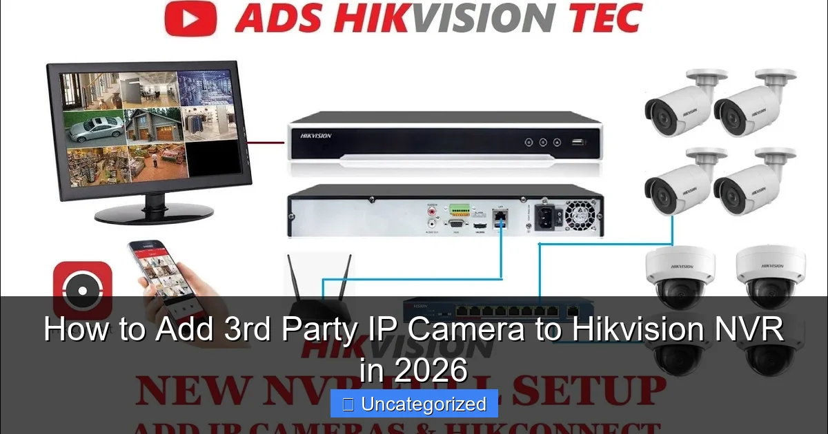 How to Add 3rd Party IP Camera to Hikvision NVR in 2026