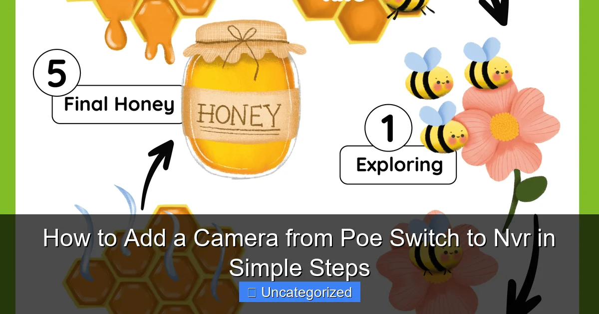 How to Add a Camera from Poe Switch to Nvr in Simple Steps