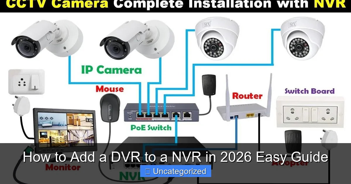 How to Add a DVR to a NVR in 2026 Easy Guide