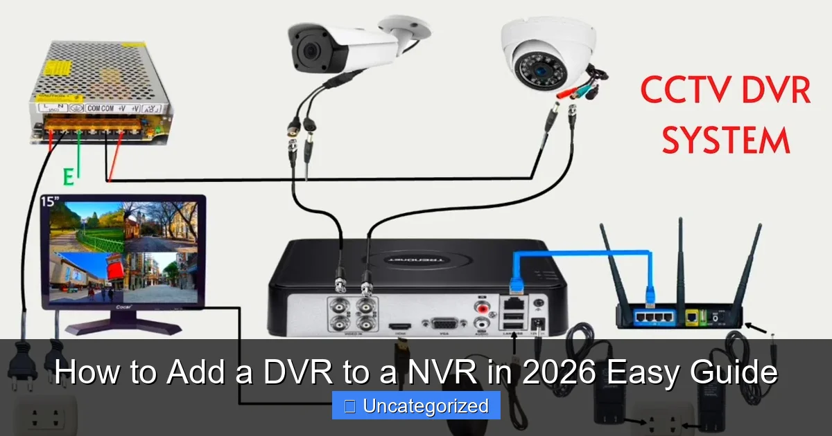 How to Add a DVR to a NVR in 2026 Easy Guide