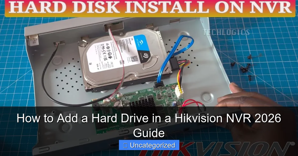 How to Add a Hard Drive in a Hikvision NVR 2026 Guide