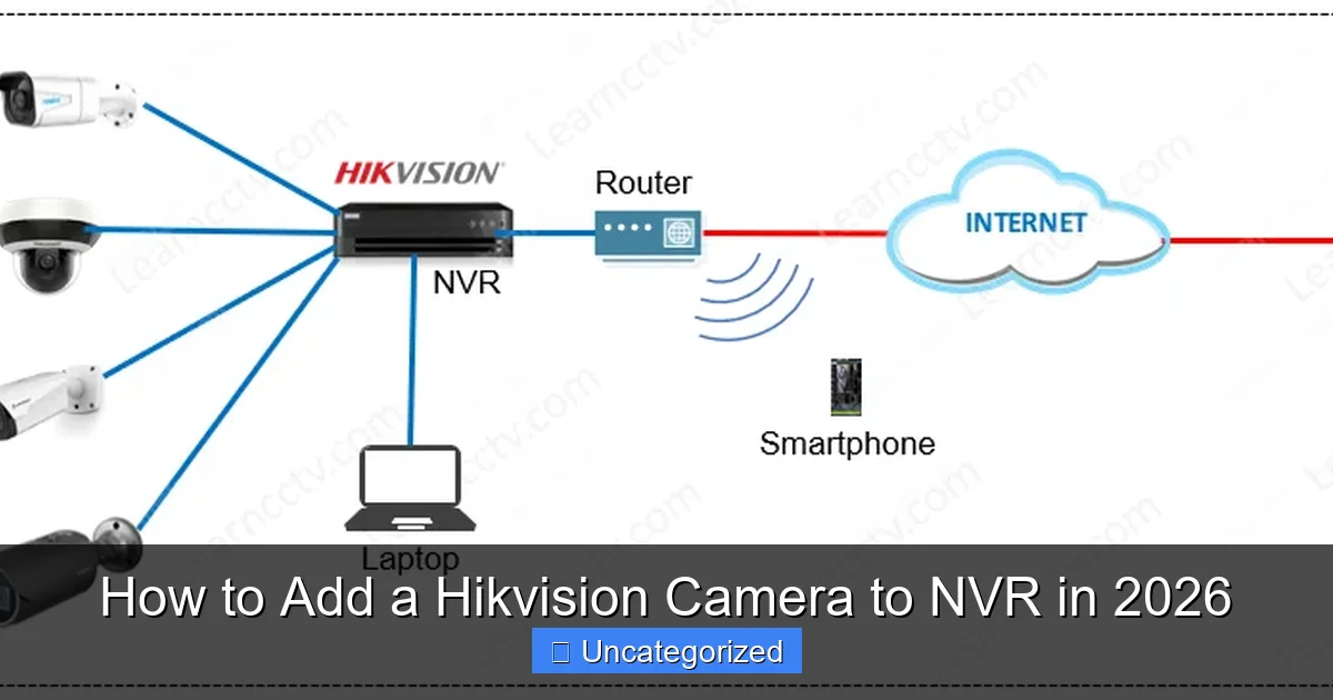 How to Add a Hikvision Camera to NVR in 2026