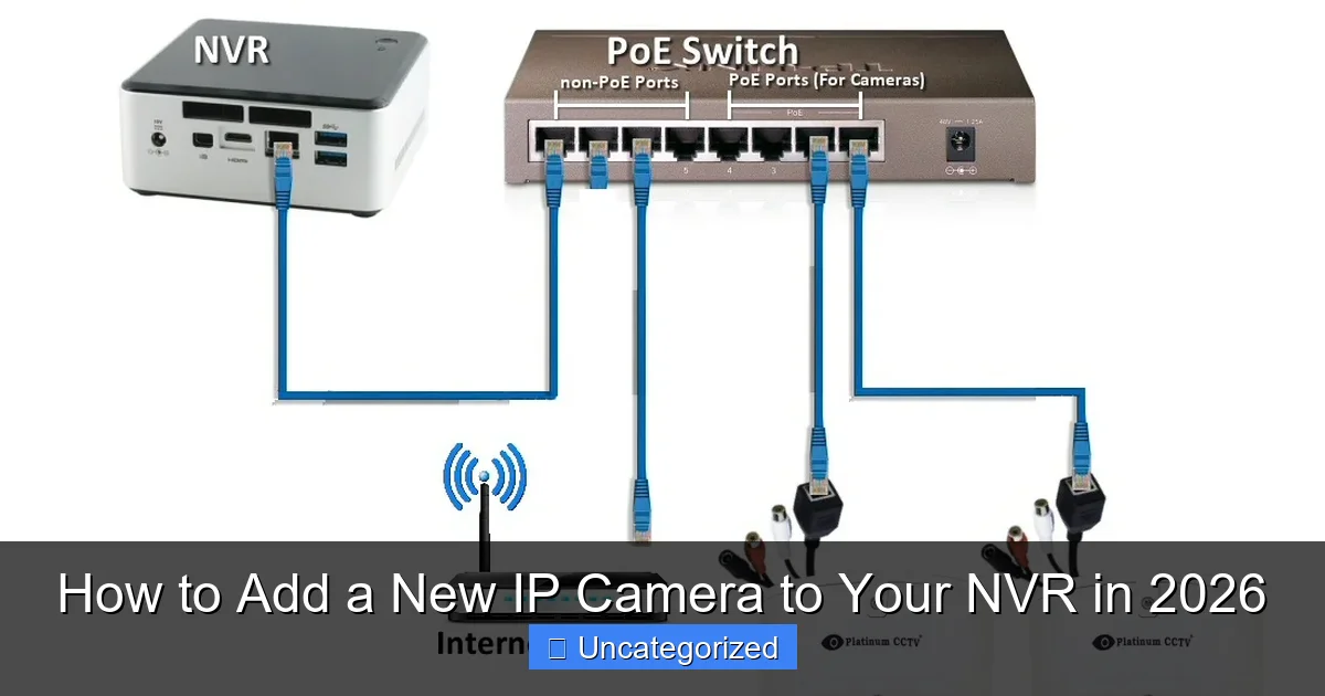 How to Add a New IP Camera to Your NVR in 2026
