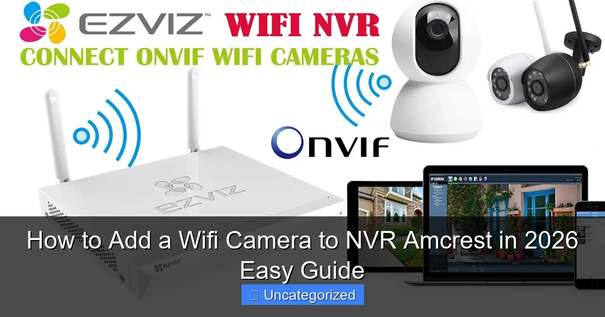 How to Add a Wifi Camera to NVR Amcrest in 2026 Easy Guide