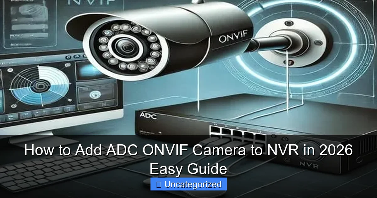 How to Add ADC ONVIF Camera to NVR in 2026 Easy Guide