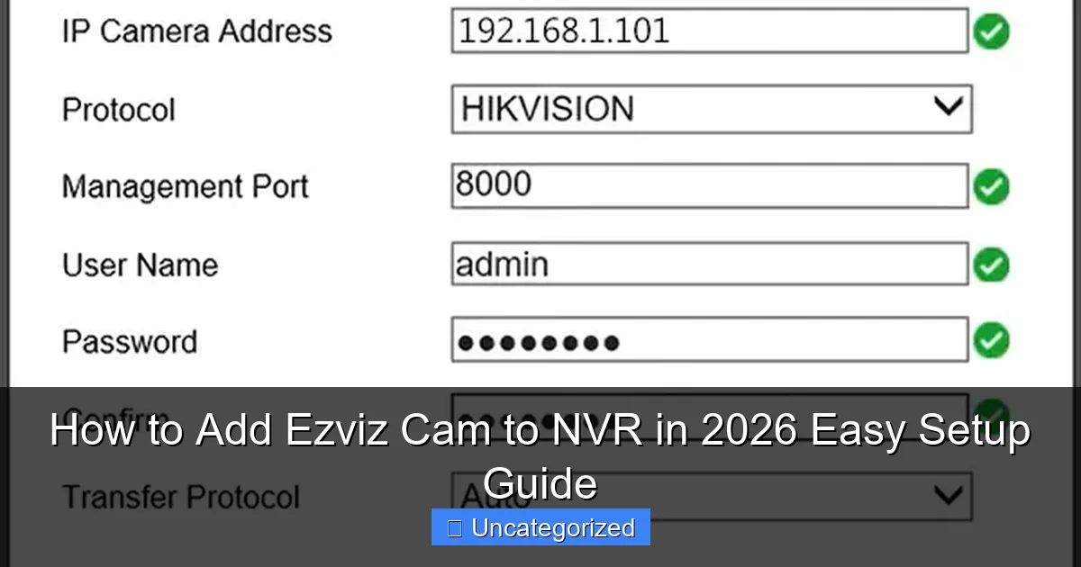 How to Add Ezviz Cam to NVR in 2026 Easy Setup Guide