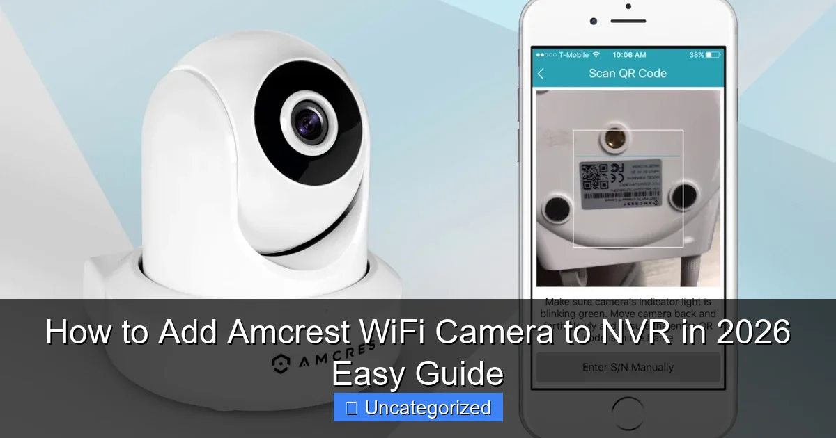 How to Add Amcrest WiFi Camera to NVR in 2026 Easy Guide