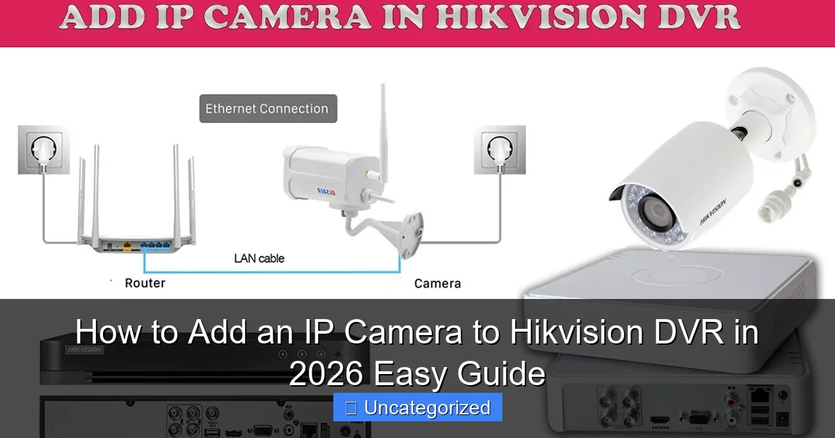 How to Add an IP Camera to Hikvision DVR in 2026 Easy Guide