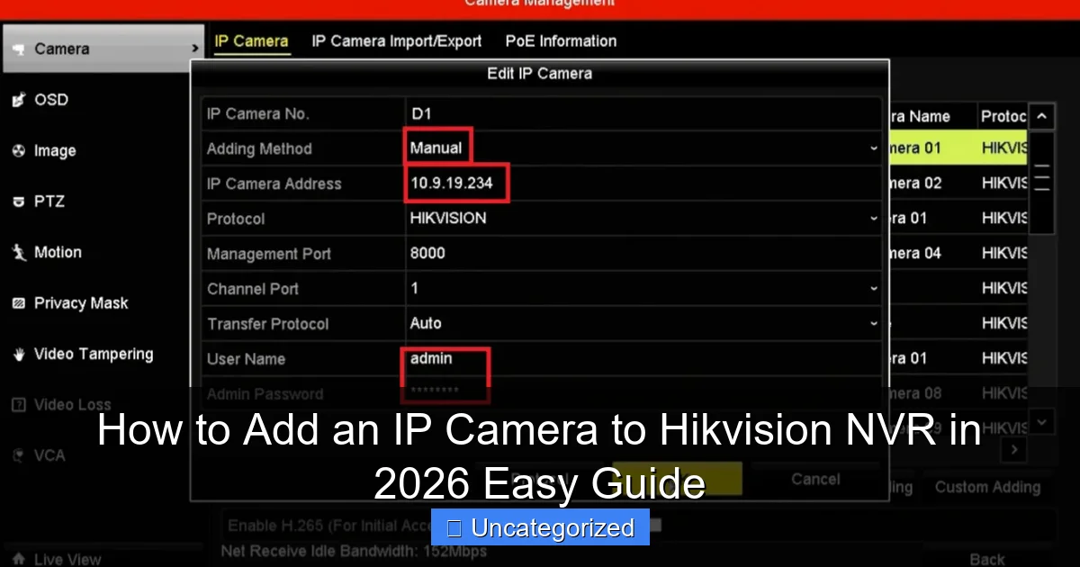 How to Add an IP Camera to Hikvision NVR in 2026 Easy Guide