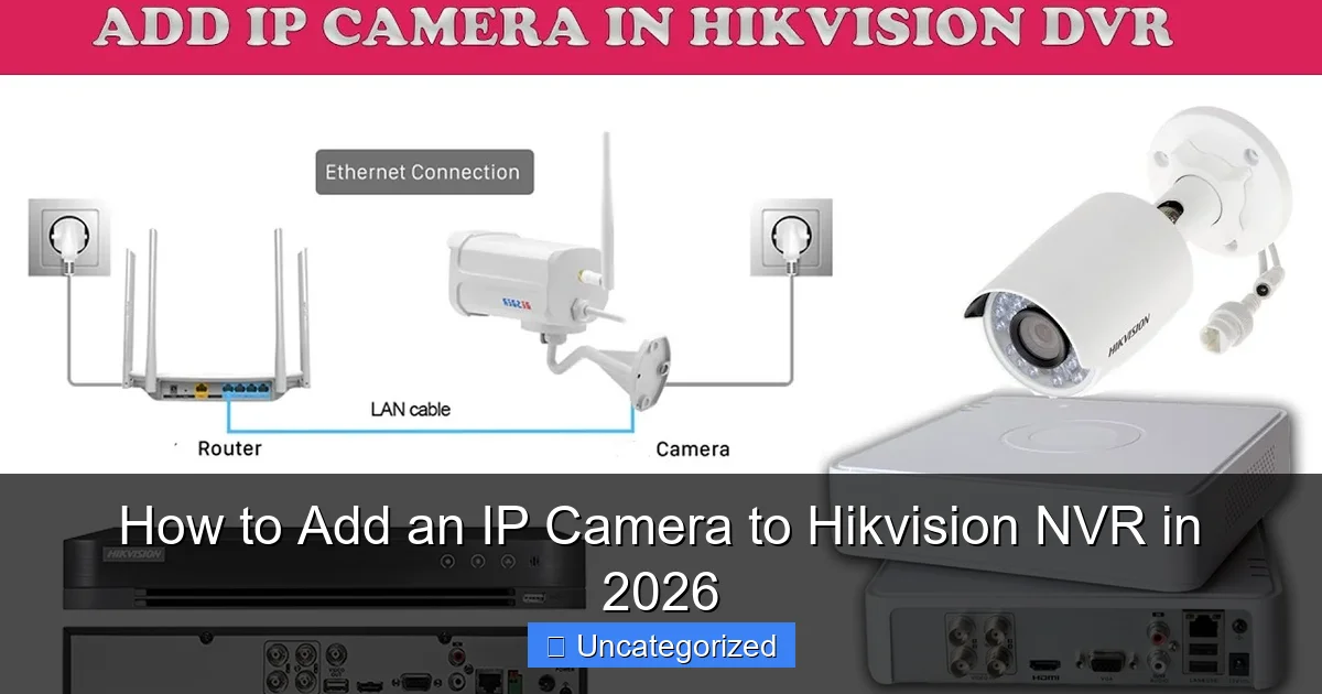 How to Add an IP Camera to Hikvision NVR in 2026