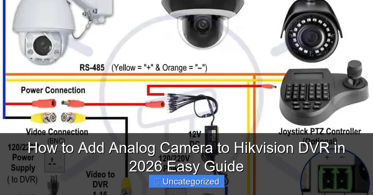 How to Add Analog Camera to Hikvision DVR in 2026 Easy Guide