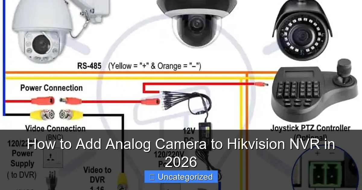 How to Add Analog Camera to Hikvision NVR in 2026