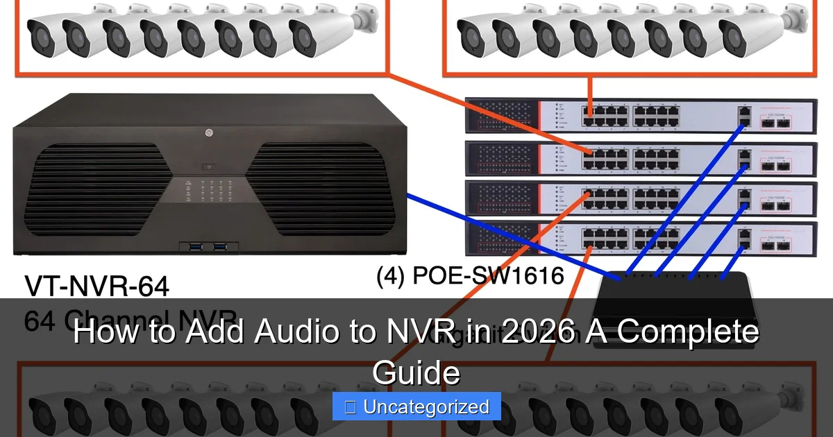 How to Add Audio to NVR in 2026 A Complete Guide