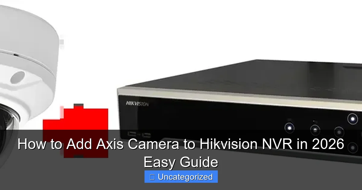 How to Add Axis Camera to Hikvision NVR in 2026 Easy Guide
