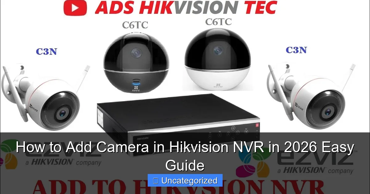How to Add Camera in Hikvision NVR in 2026 Easy Guide