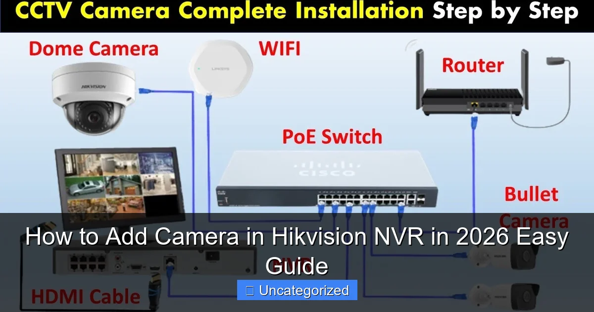 How to Add Camera in Hikvision NVR in 2026 Easy Guide