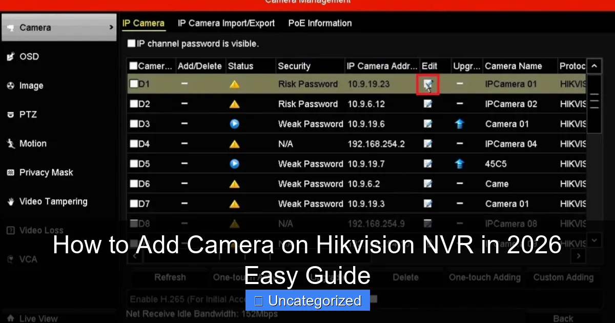How to Add Camera on Hikvision NVR in 2026 Easy Guide