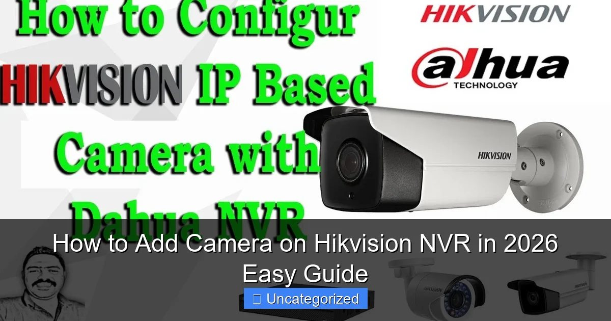 How to Add Camera on Hikvision NVR in 2026 Easy Guide