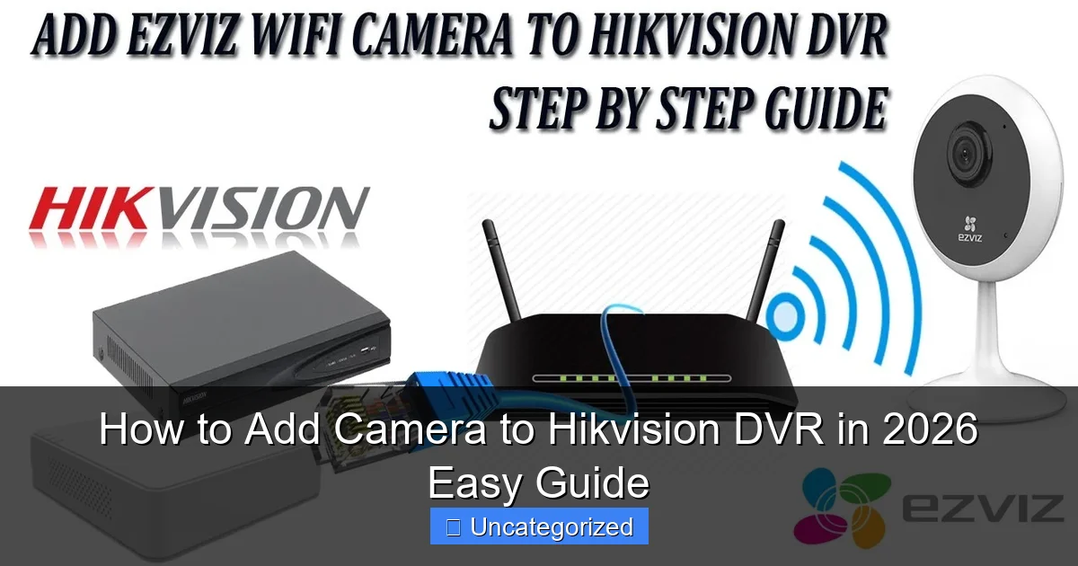 How to Add Camera to Hikvision DVR in 2026 Easy Guide