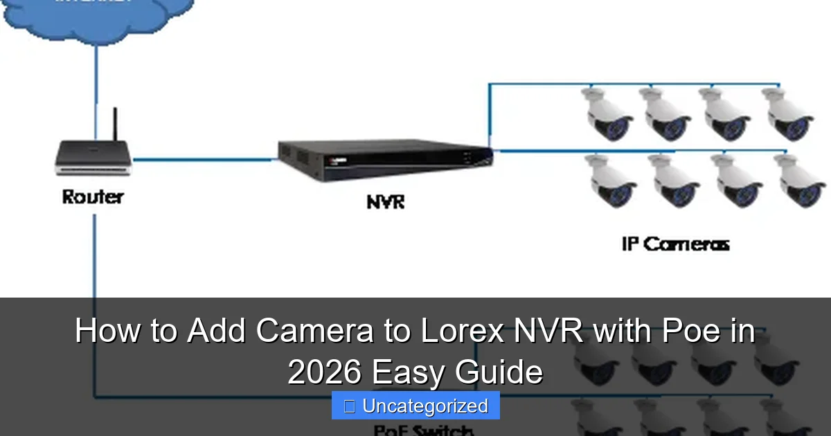How to Add Camera to Lorex NVR with Poe in 2026 Easy Guide