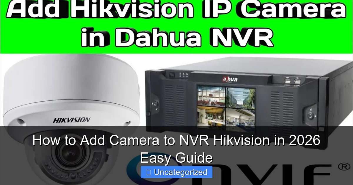 How to Add Camera to NVR Hikvision in 2026 Easy Guide