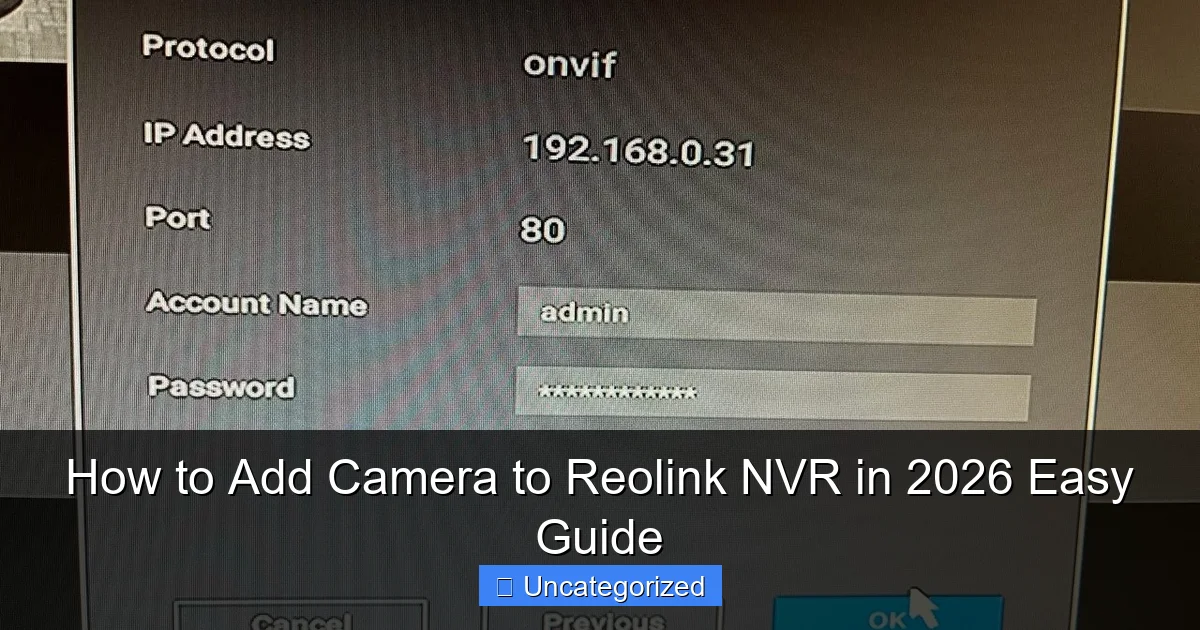 How to Add Camera to Reolink NVR in 2026 Easy Guide