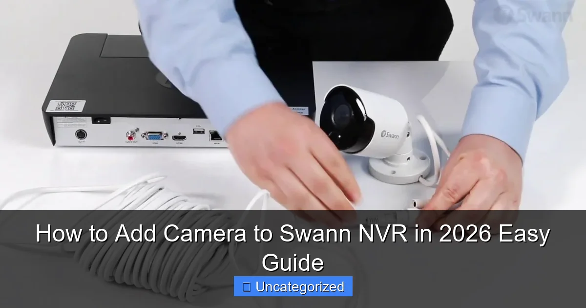How to Add Camera to Swann NVR in 2026 Easy Guide