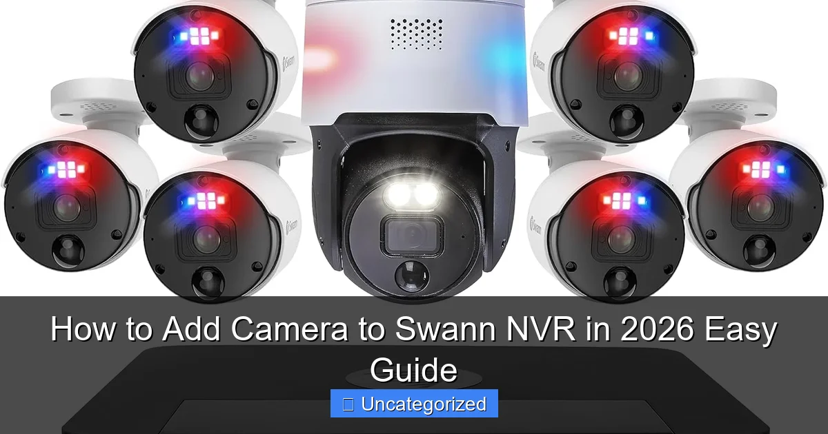 How to Add Camera to Swann NVR in 2026 Easy Guide