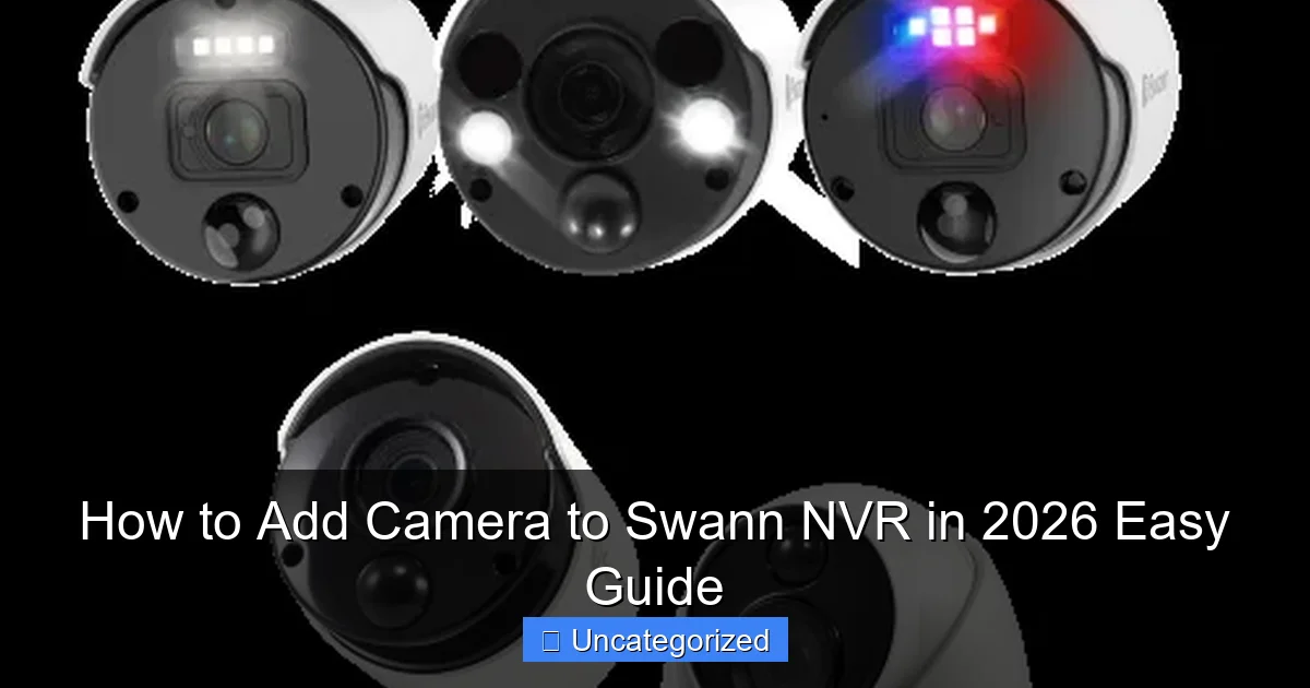 How to Add Camera to Swann NVR in 2026 Easy Guide