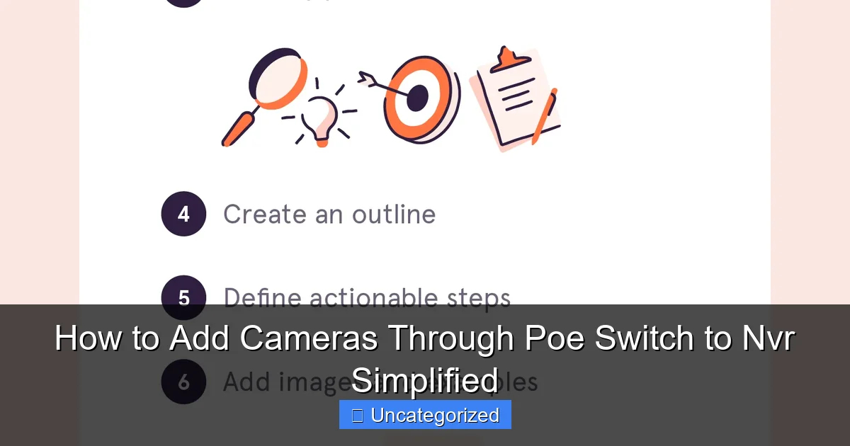 How to Add Cameras Through Poe Switch to Nvr Simplified
