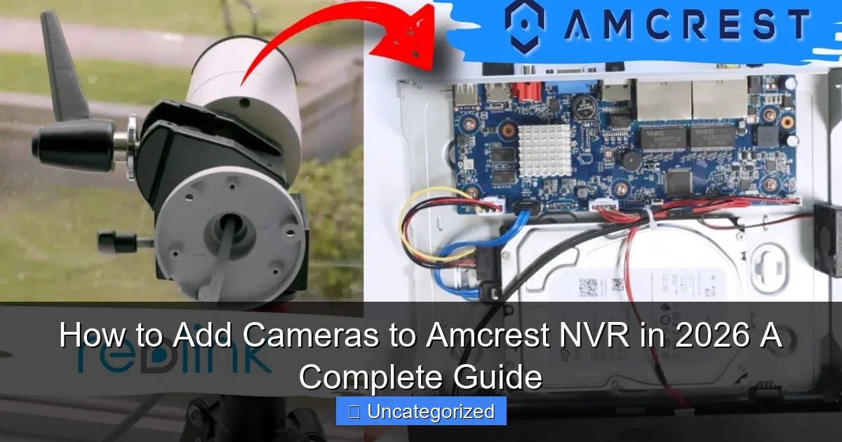 How to Add Cameras to Amcrest NVR in 2026 A Complete Guide