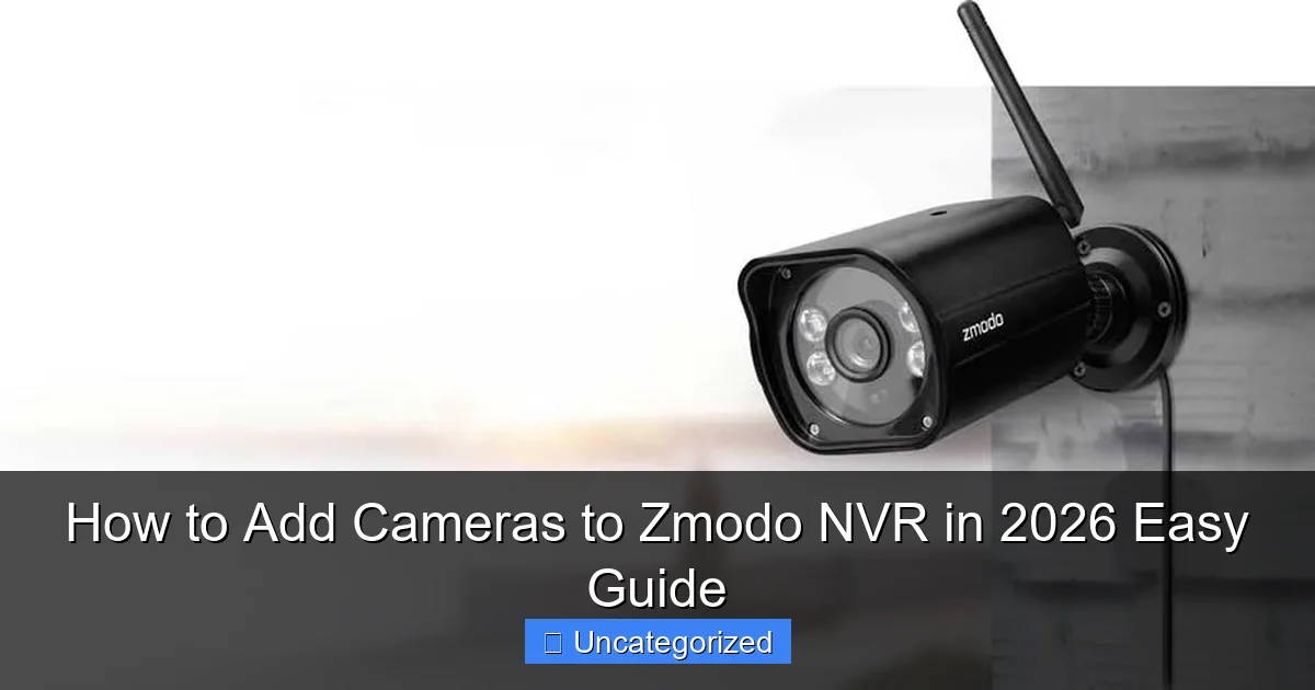 How to Add Cameras to Zmodo NVR in 2026 Easy Guide