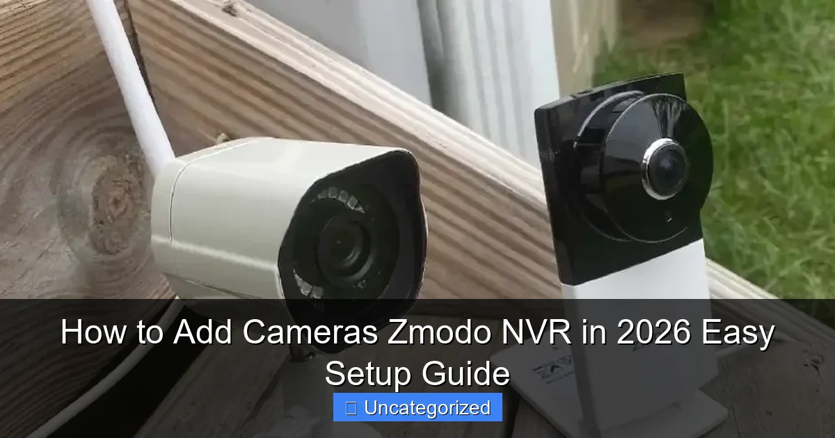 How to Add Cameras Zmodo NVR in 2026 Easy Setup Guide