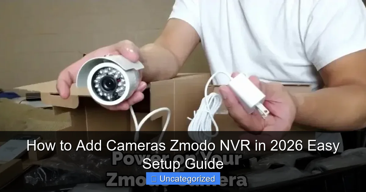 How to Add Cameras Zmodo NVR in 2026 Easy Setup Guide