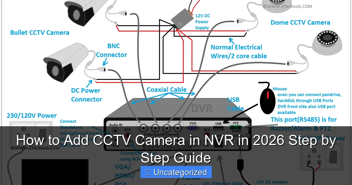 How to Add CCTV Camera in NVR in 2026 Step by Step Guide