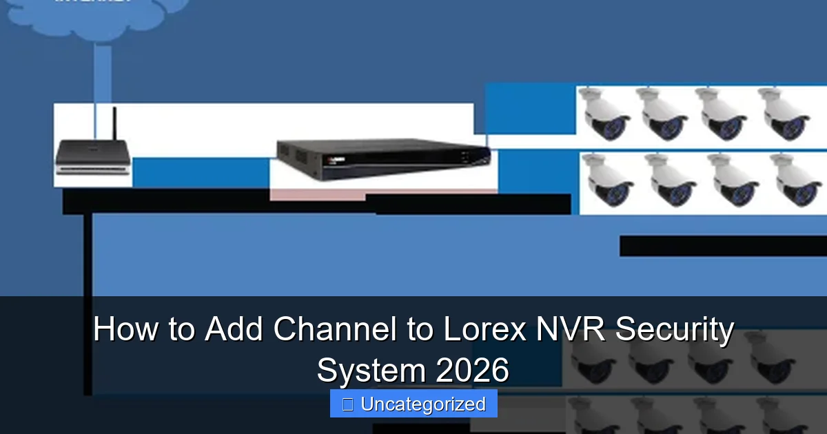 How to Add Channel to Lorex NVR Security System 2026