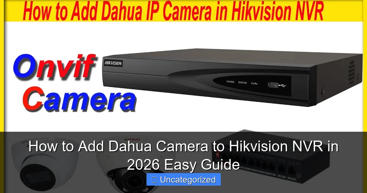 How to Add Dahua Camera to Hikvision NVR in 2026 Easy Guide