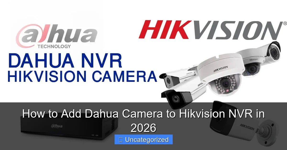 How to Add Dahua Camera to Hikvision NVR in 2026