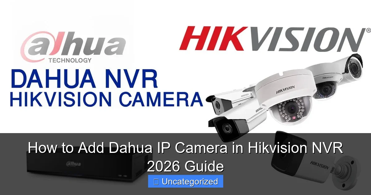 How to Add Dahua IP Camera in Hikvision NVR 2026 Guide
