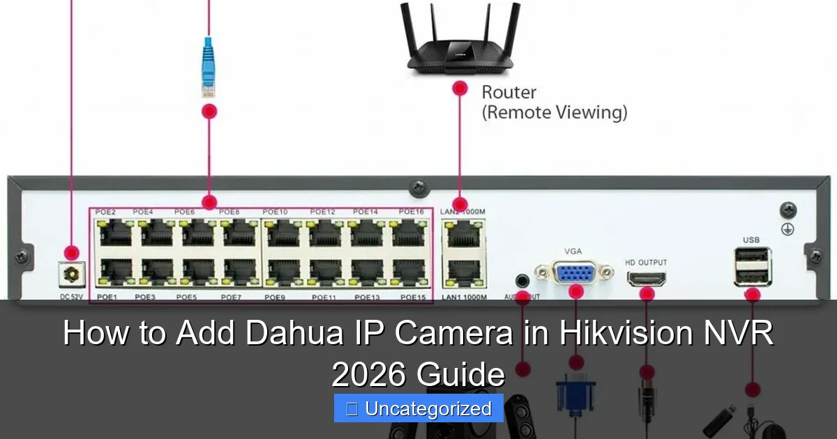 How to Add Dahua IP Camera in Hikvision NVR 2026 Guide
