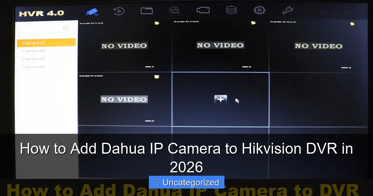 How to Add Dahua IP Camera to Hikvision DVR in 2026